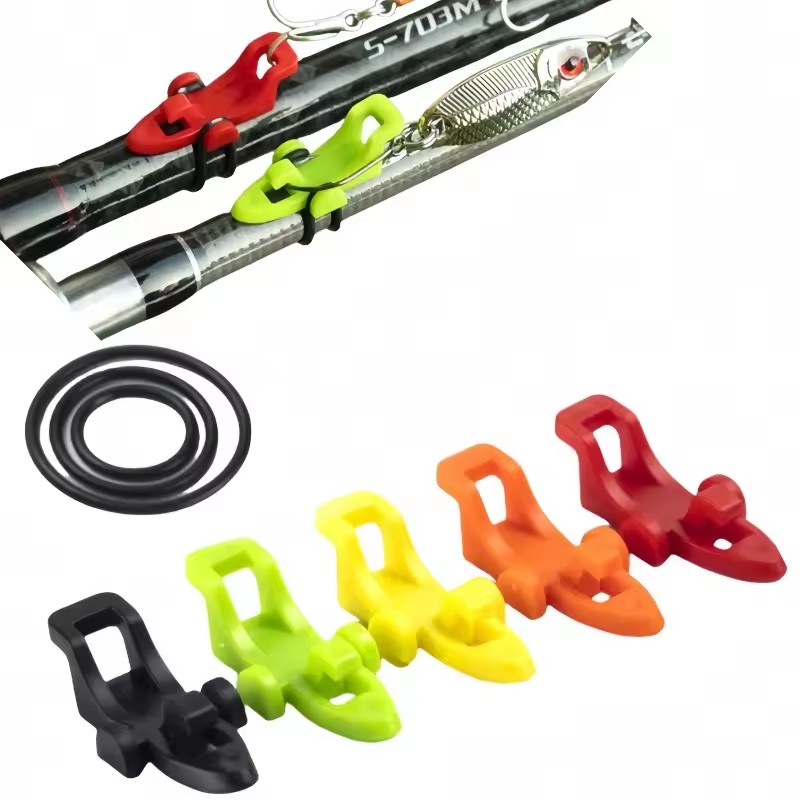 Fishing Hook Jig - 10/20/30 個釣り竿ポールフックキーパールアーベイトホルダールアーアクセサリージグフック安全保持ホルダー釣りツール