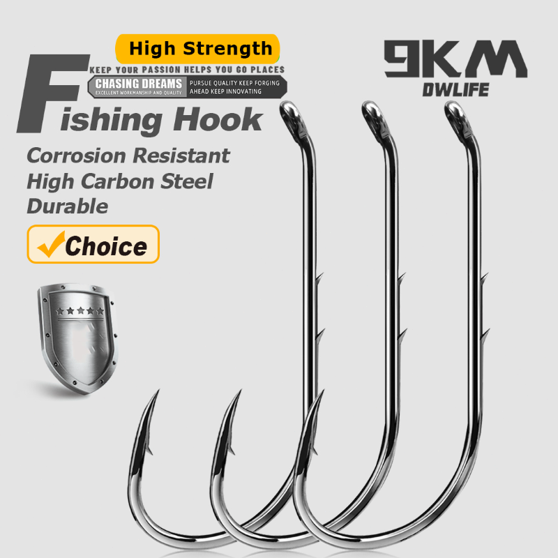 Fishing Hook Circle - 9 キロ餌ホルダー釣りフック 50 〜 200 個ライブ餌フック有刺鉄線ダウンアイオフセットサークルフック鯉釣りジグワームフックタックル