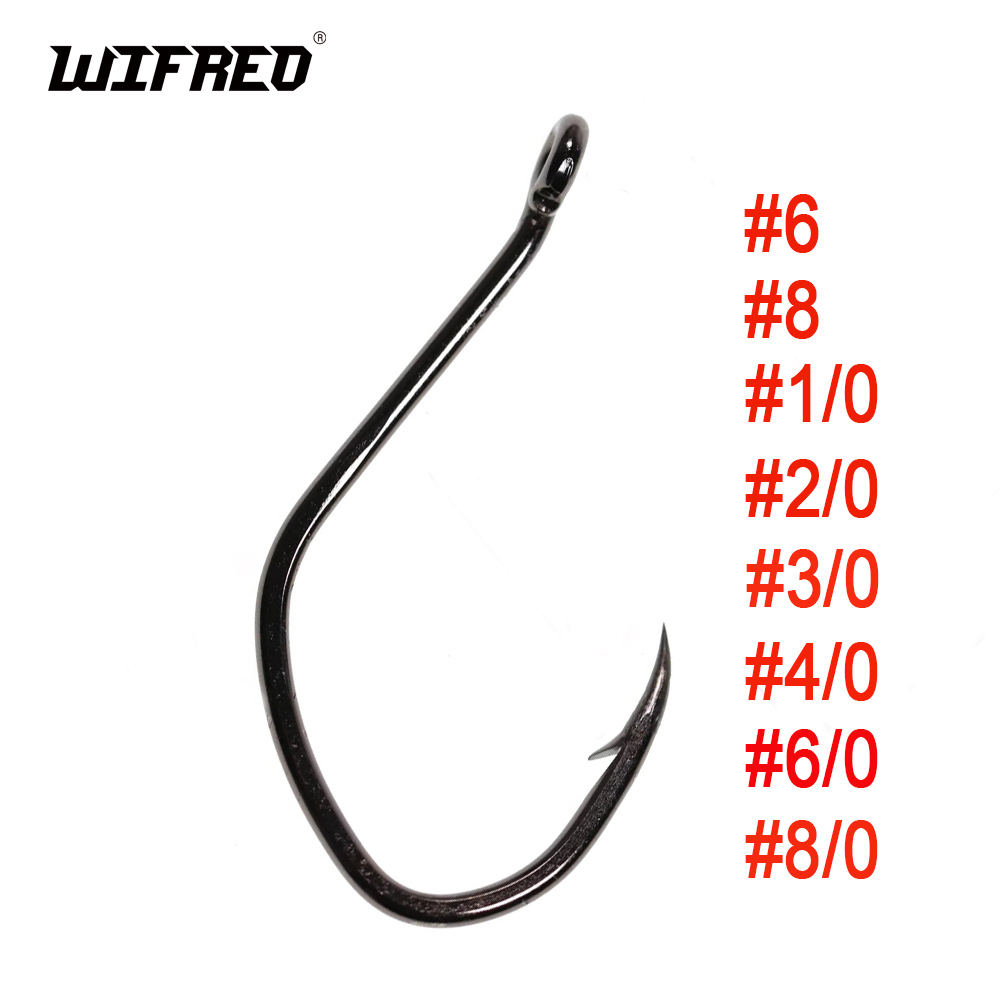 Fishing Hook Offset - Wifreo 20 個 V シェイプナマズフックオフセット有刺鉄線シーバス釣りフック 8