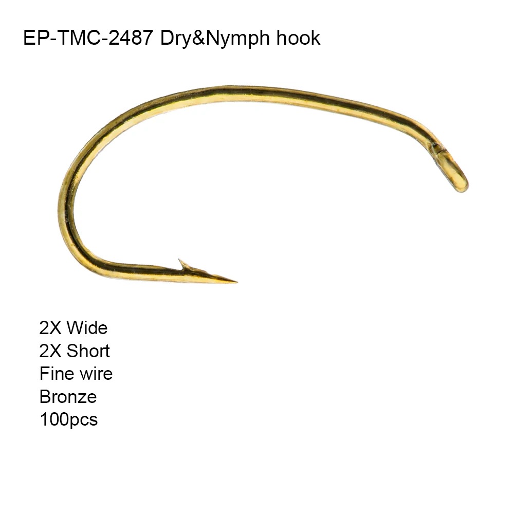 ユーフェン 100個入り EP-TMC2487 ドライフライ - Fishing Hook Barbless のレビューと価格