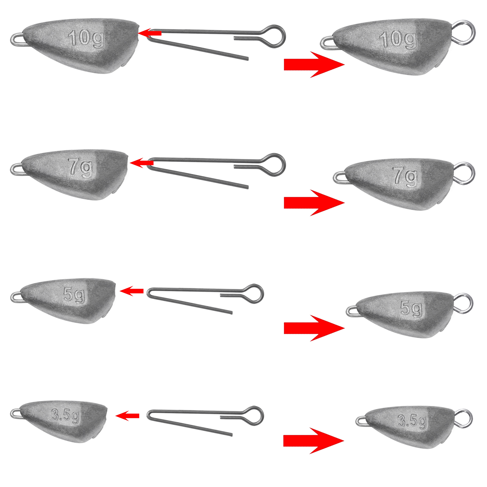SAMOLLA 5 個ジグヘッド釣りウェイト、クランクフック - Fishing Hook Jig のレビューと価格