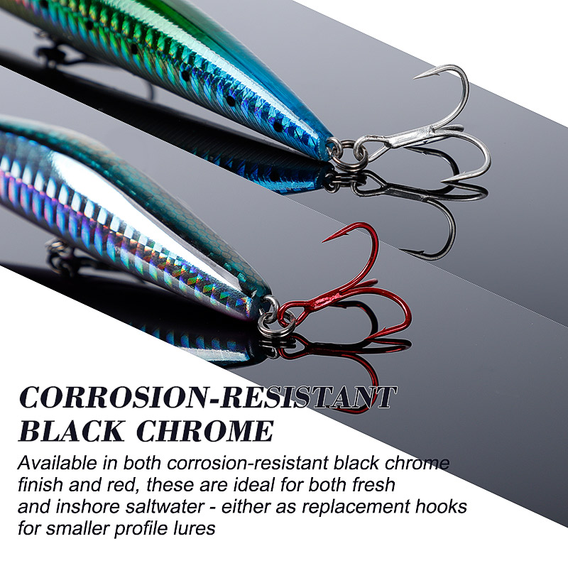 ノエビー高炭素鋼釣り針、丸型ベント、トリプルフック、釣り道具 - Fishing Hook Offset のレビューと価格