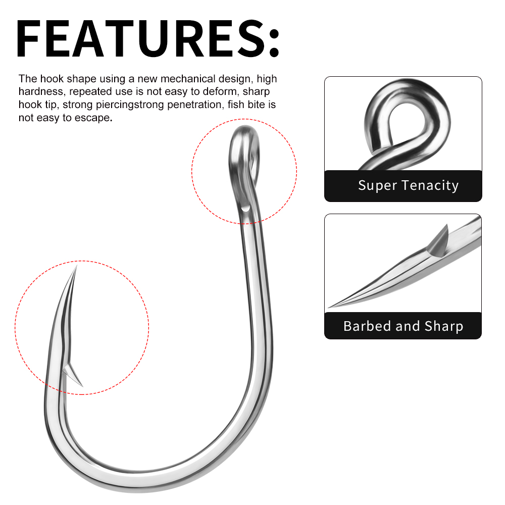 PROBEROS 10 ピース/ロット釣りフック海水高炭素鋼 - Fishing Hook Assortment のレビューと価格