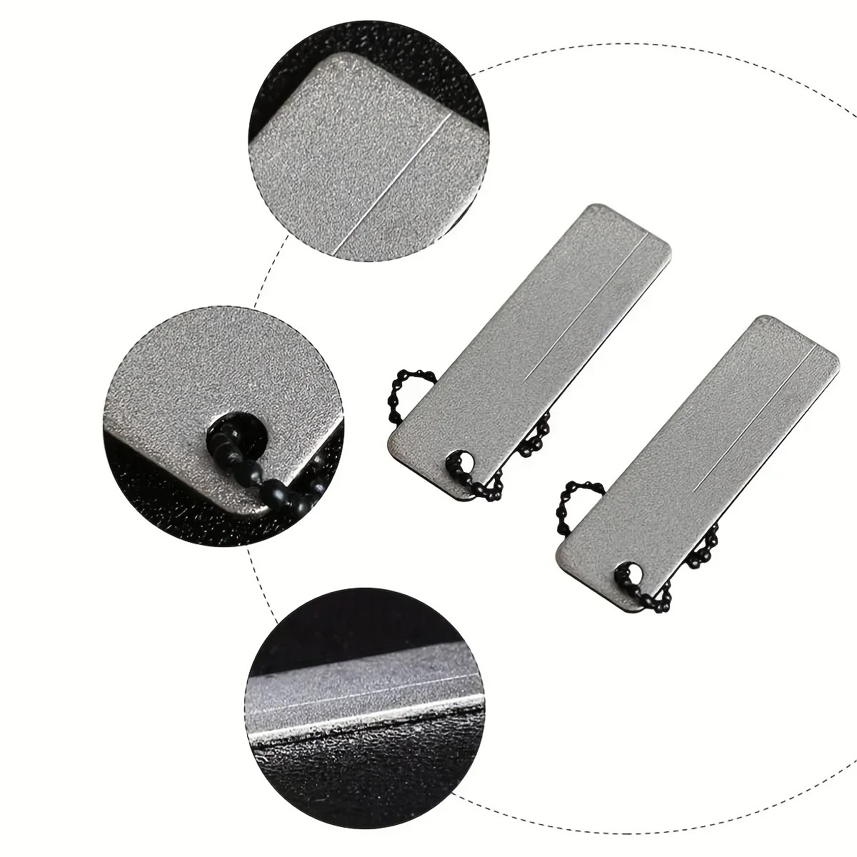 ミニダイヤモンド砥石キーホルダーツール高硬度釣り針ナイフ爪ア - Fishing Hook Sharpener のレビューと価格