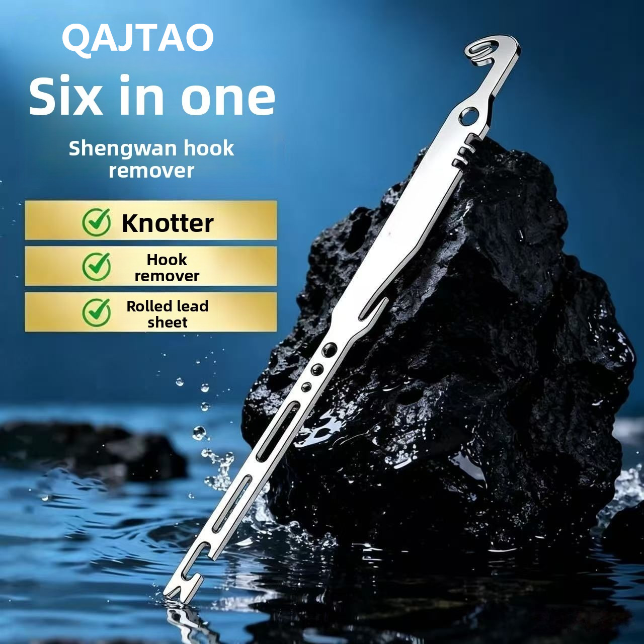 QAJTAO 4個入り 6-in-1 ステンレス製魚針外し、 - Fishing Hook Sharpener のレビューと価格