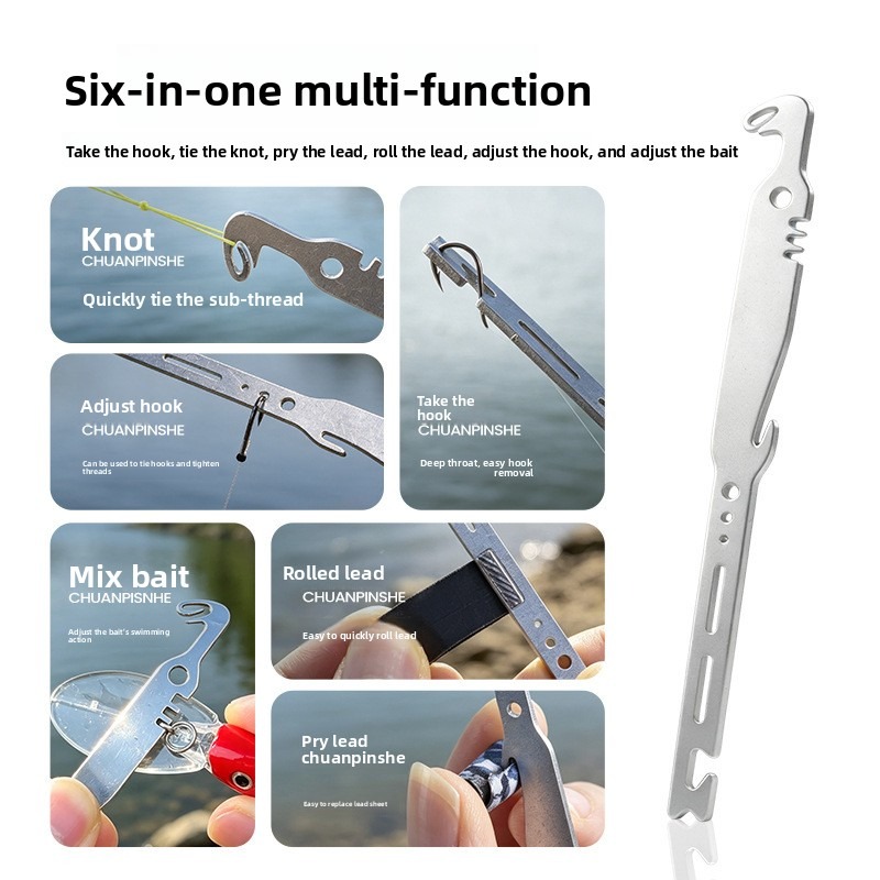 QAJTAO 4個入り 6-in-1 ステンレス製魚針外し、 - Fishing Hook Sharpener のレビューと価格