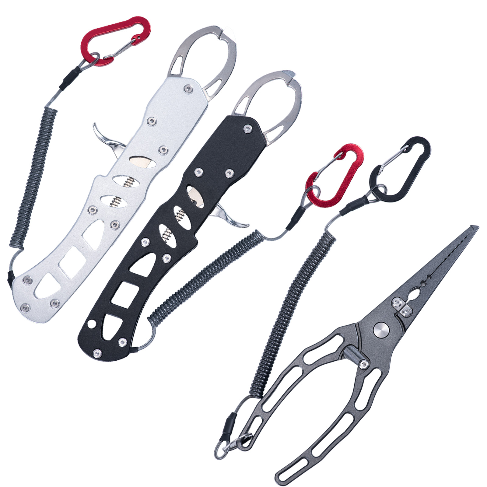 釣り用プライヤーとフィッシュグリッパーのコンボキット、錆びな - Fishing Hook Sharpener のレビューと価格